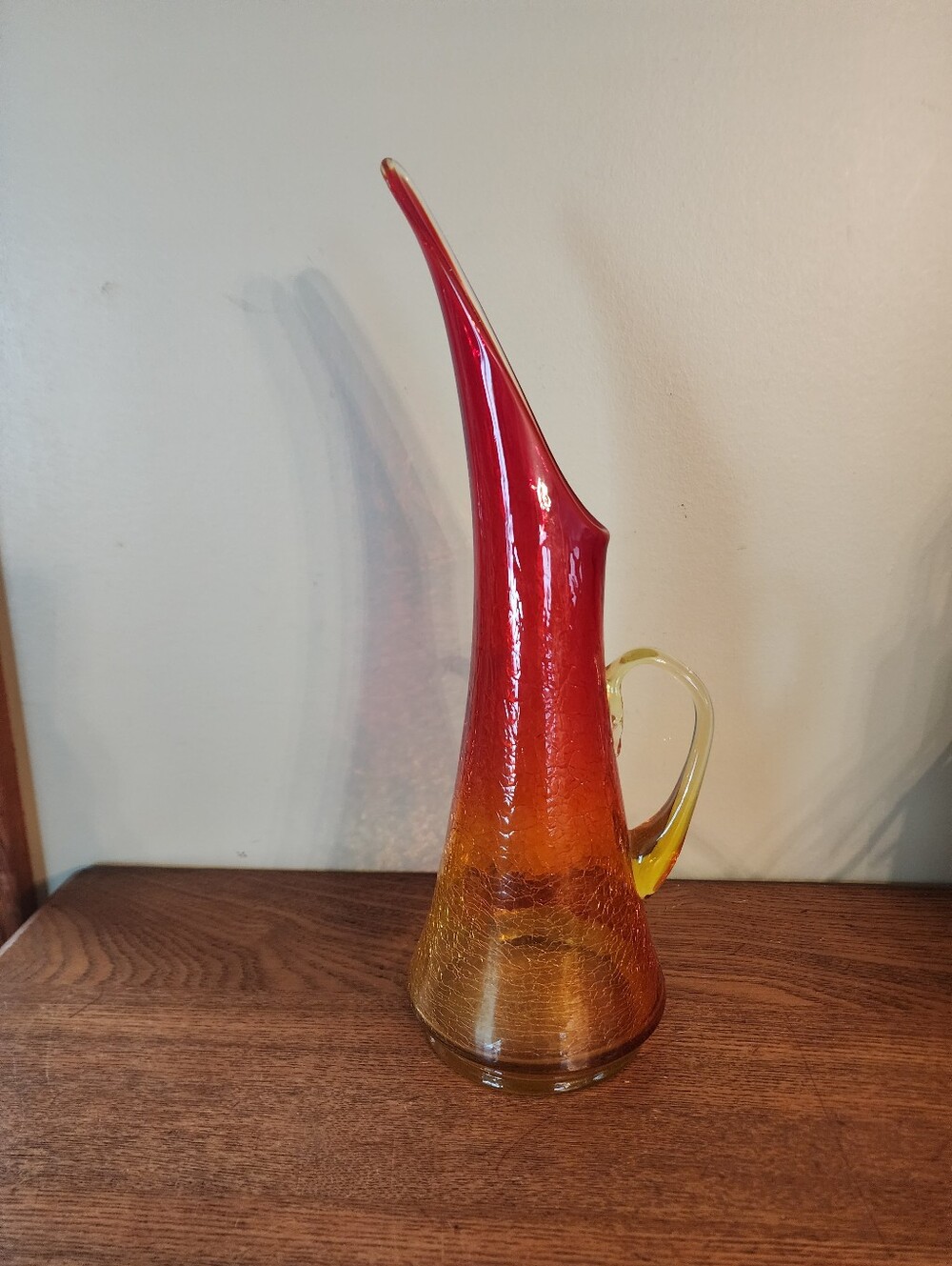 Kanawha Crackle Glass Pitcher